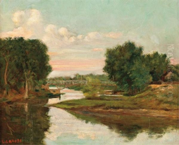 The River Crossing, Sunset - view 1