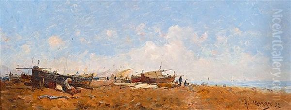 Pescadores En La Playa - view 1