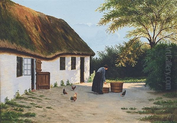 Gehoft Mit Bauerin - view 1