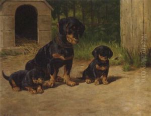 Mesmerised By A Bee by Alfred (Valdemar) Larsen