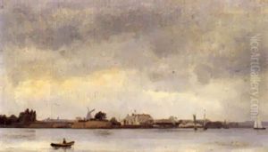 Indsejlingen Til Kobenhanvs Havn by Carl Frederick Emmanuel Larsen