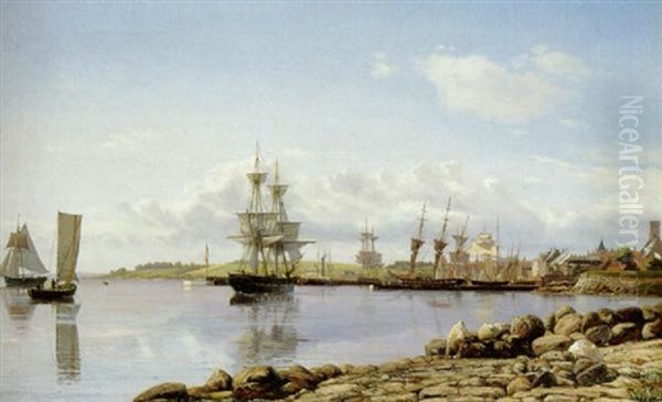 Ved Havnen I En Dansk Provinsby - view 1