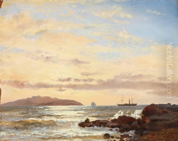Coastal Scenery With Ships - view 1