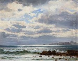 Coastal Scene Near Marseille by Emanuel Larsen