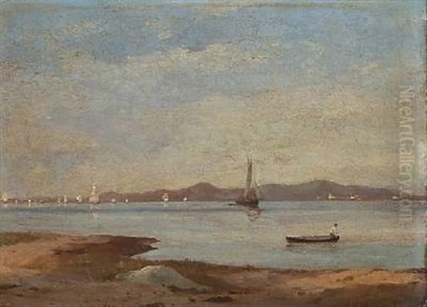 Coastal Scape With Sailing Ships - view 1