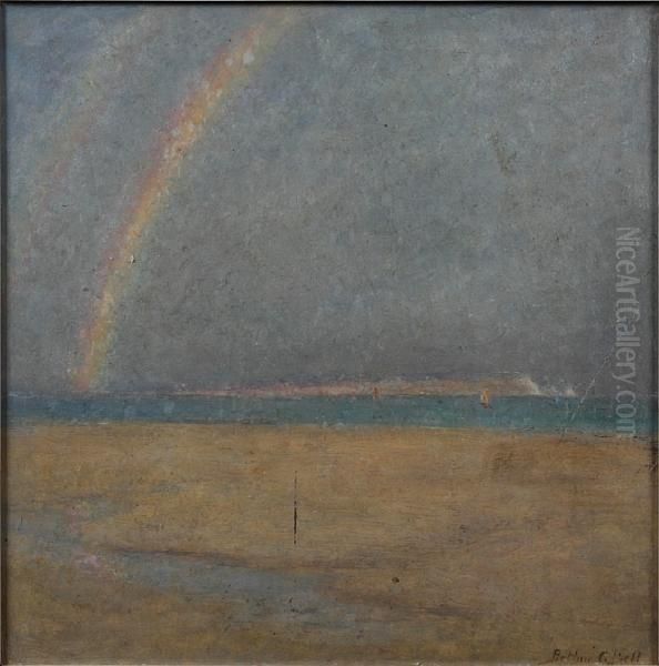 Beach Landscape With Rainbow - view 1