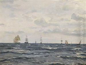 Sejlskibe Pa Havet Sejlskibe Pa Havet