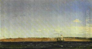Studie Fra Kysten Udfor Humlebaek by Emanuel Larsen