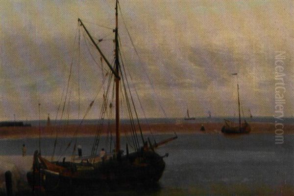 Skibe Ved En Hollandsk Kyst - view 1