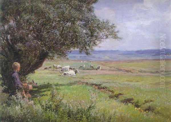 Cattle In A Meadow - view 1