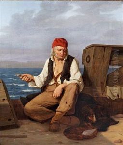 En Fisker (a Fisherman) by Peter Julius Larsen