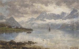 A Norwegian Fjord by Johan Larssen