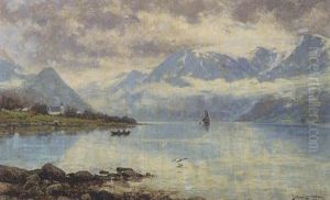 Haranger Fjord In Norwegen by Johan Larssen