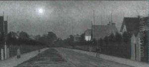 Pa Promenad I Fridham, Malm" by Albert (Lorenz) Larsson