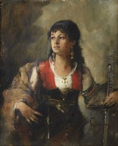 Flicka Med Svard (judith) by Carl Olof Larsson