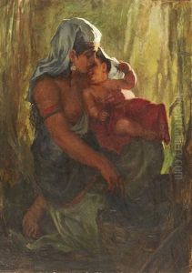 Moses Utsattes Av Sin Moder by Carl Olof Larsson