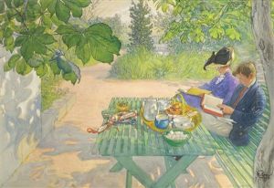 Holiday Reading by Carl Olof Larsson