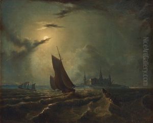 Maritime Scene From Kronborg Castle by Marcus Larsson