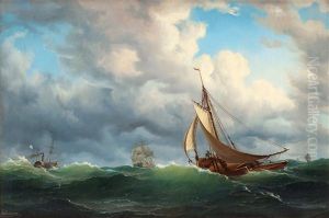 Ships At Sea by Marcus Larsson