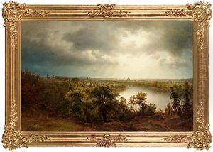 Utsikt Over Stockholm Fran Djurgarden by Marcus Larsson