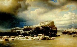 Snoklatt Vinterlandskap Snoklatt Vinterlandskap