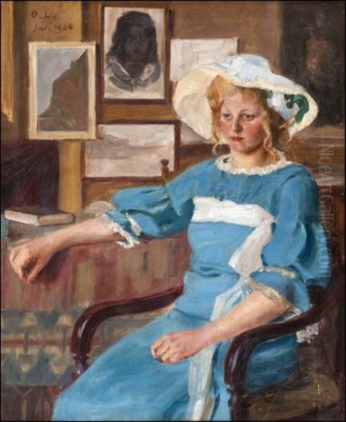 A Girl In A Blue Dress - view 1