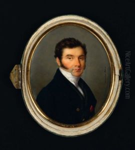 Portrait D'homme A La Redingote Bleue Portant La Legion D'honneur