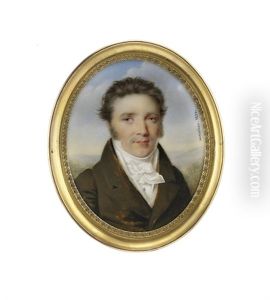 A Young Gentleman In Brown Coat by Andre Leon (Mansion) Larue