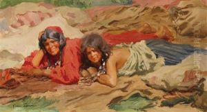 Gypsies Sunbathing by Hans Larwin