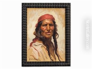 Portrait Of A Native American by Hans Larwin