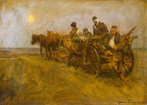 Ukrainian Peasants, 1916 by Hans Larwin