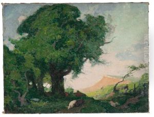 French Countryside Landscape by Charles Augustus C. Lasar