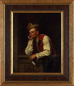 Vertraumter Jungbauer by Carl Johann Lasch
