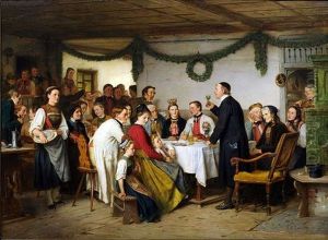 Schwabisches Hochzeitsmahl by Carl Johann Lasch
