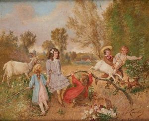 Jeux D"enfants by Gustave Francois Lasellaz