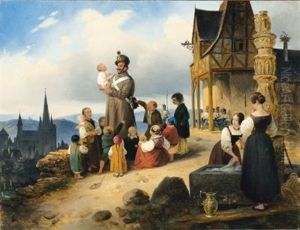 Die Gluckliche Heimkehr by Gustav (Augustin G.) Lasinsky