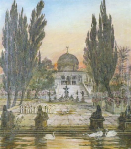 Ceremonie Religieuse Au Pied De La Mosquee - view 1