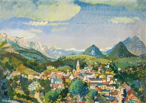 View From Aussee by Oskar Laske