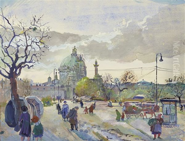 Blick Auf Die Karlskirche - view 1