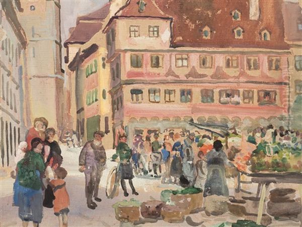 Market In Memmingen - view 1
