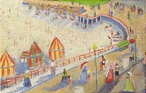 A Summer Day At The Beach by Oskar Laske
