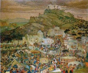 Die Kreuzigung by Oskar Laske