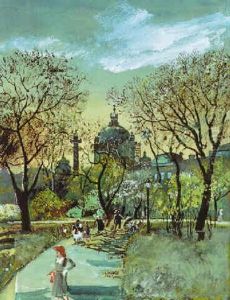 Resselpark Mit Blick Auf Die Karlskirche