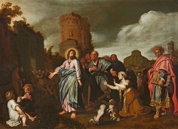 Jesus And The Woman Taken In Adultery - view 1
