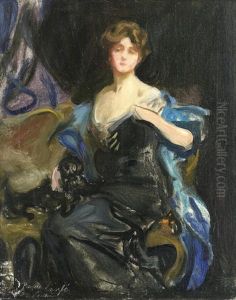 Preparatory Sketch For A Portrait Of A Lady by Philip Alexius De Laszlo