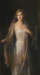 Portrait Of Edith Hope Iselin by Philip Alexius De Laszlo
