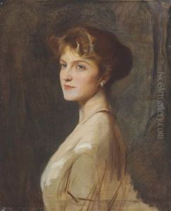 Portrait Of The Hon. Ivy Gordon-lennox, Later Duchess Of Portland, In Profile To The Left, Bust-length