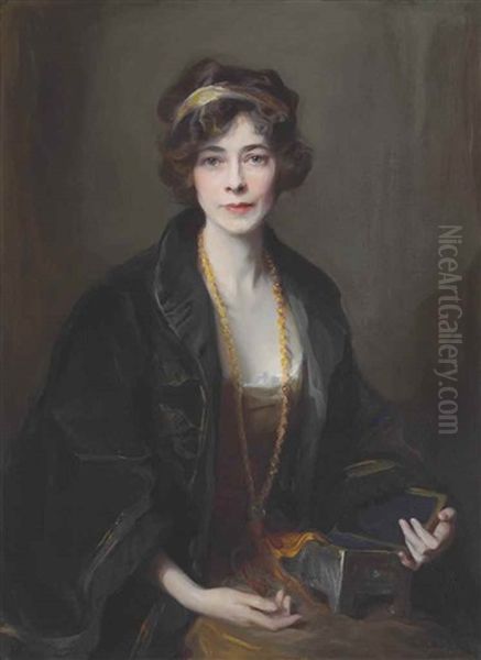 Portrait Of The Marchioness Of Douro, Nee The Hon. Lilian Maud Glen Coats, Later 5th Duchess Of Wellington, Half-length - view 1