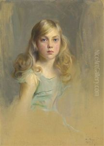 Portrait Of The Hon. Esmee Mary Gabrielle Harmsworth, Later Countess Cromer, Aged Nine, Half-length Portrait Of The Hon. Esmee Mary Gabrielle Harmsworth, Later Countess Cromer, Aged Nine, Half-length
