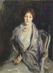 Portrait Of Pauline Leon, Marquise De Laborde, Nee Pauline De Rafelis De Saint Sauveur by Philip Alexius De Laszlo